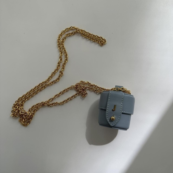 Jacquemus Bags Authentic Jacquemus Le Vanite Micro Mini Bag In Blue